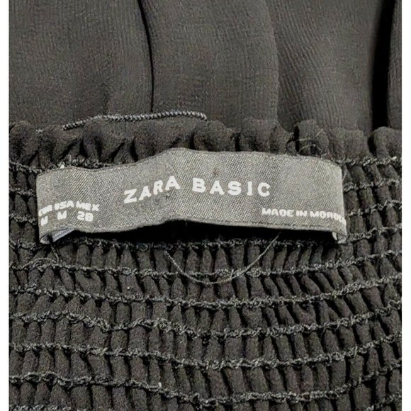 Zara Basic Little Black Dress Ruffle Halter - Picture 5 of 11